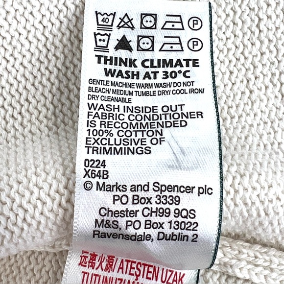 Marks & Spencer Cute Infant 2 Piece Set Natural Cotton Wrap Top and Bottoms Bear - Picture 12 of 15